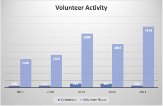 Image of Volunteer Activity Graph